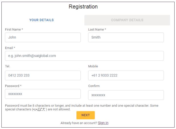 Registration