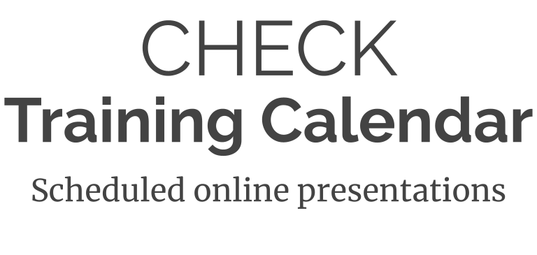 Check training calendar for online scheduled EPOCH sessions