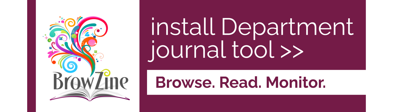 Install Department journal tool Browzine